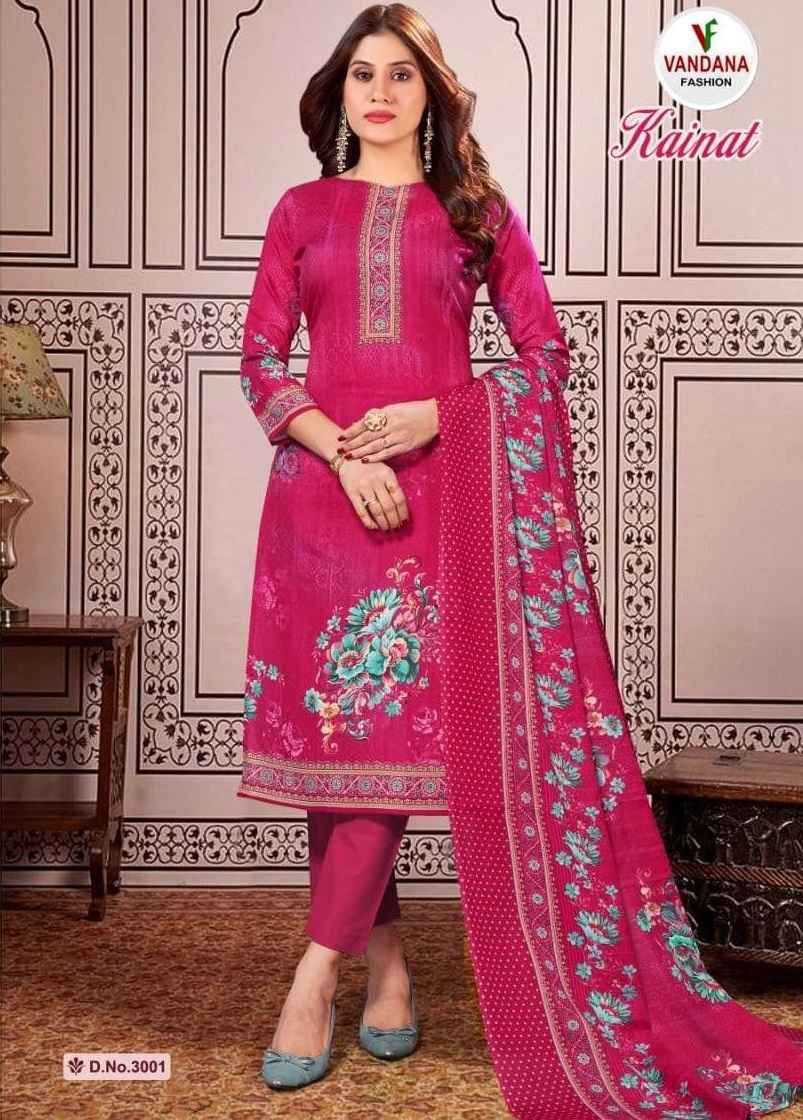 VANDANA FASHION KAINAT VOL 3 COTTON DRESS MATERIAL