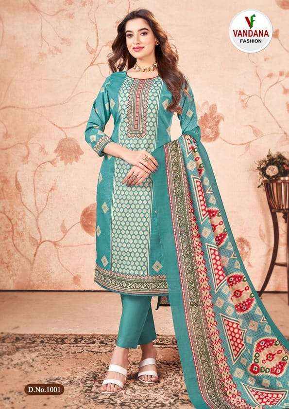 VANDANA FASHION RIWAAZ COTTON SALWAR KAMEEZ ( 10 PCS CATALOG )