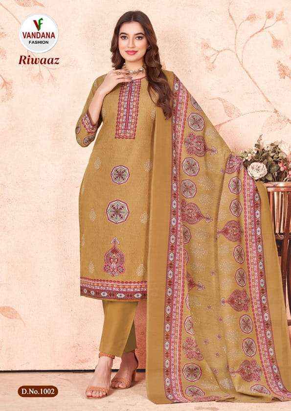 VANDANA FASHION RIWAAZ COTTON SALWAR KAMEEZ ( 10 PCS CATALOG )