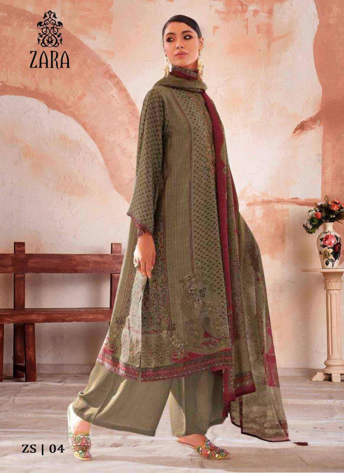 ZARA DIGITAL MILLS ZARA VISCOSE EMBROIDERY WORK SUITS