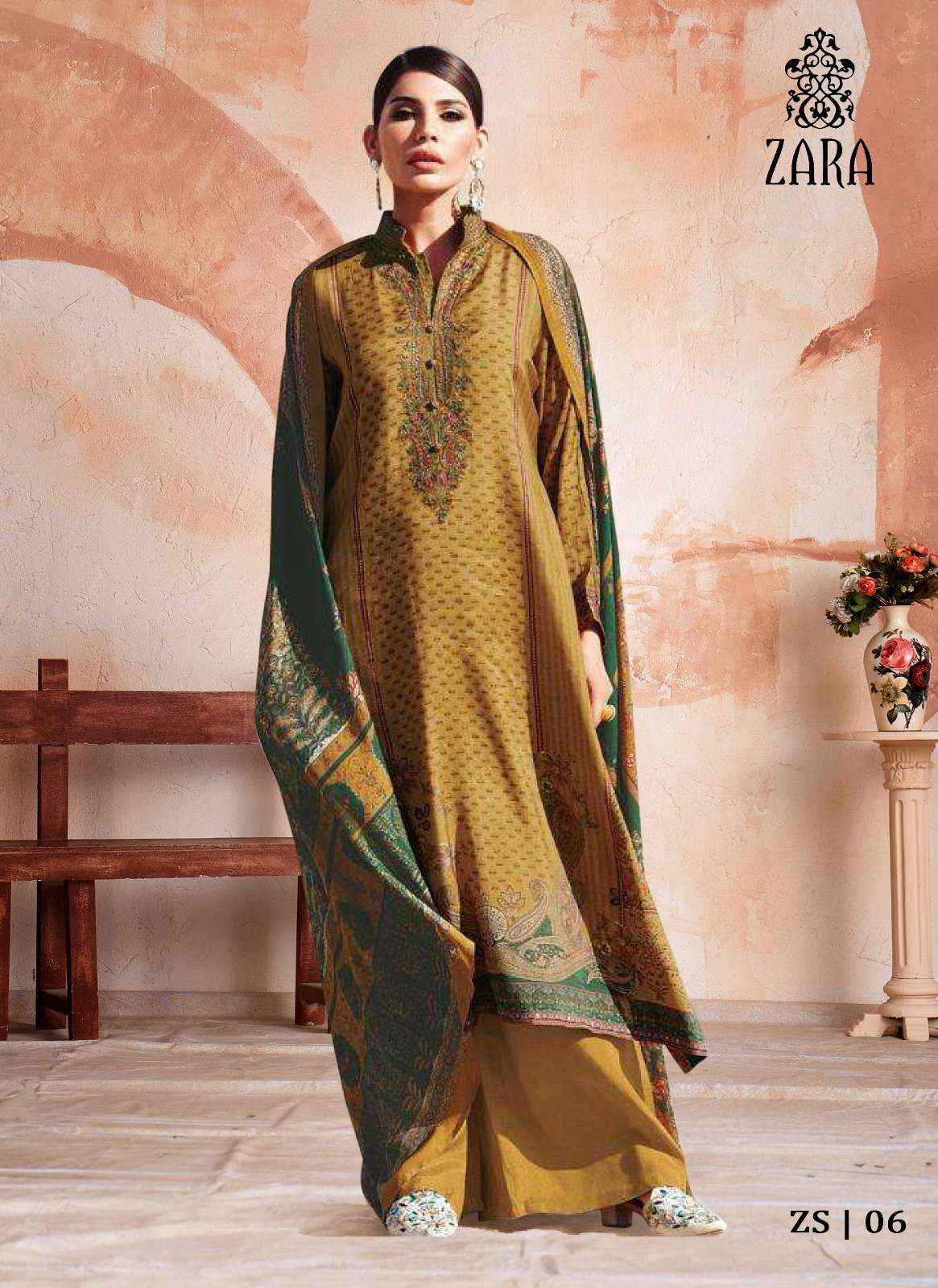 ZARA DIGITAL MILLS ZARA VISCOSE EMBROIDERY WORK SUITS