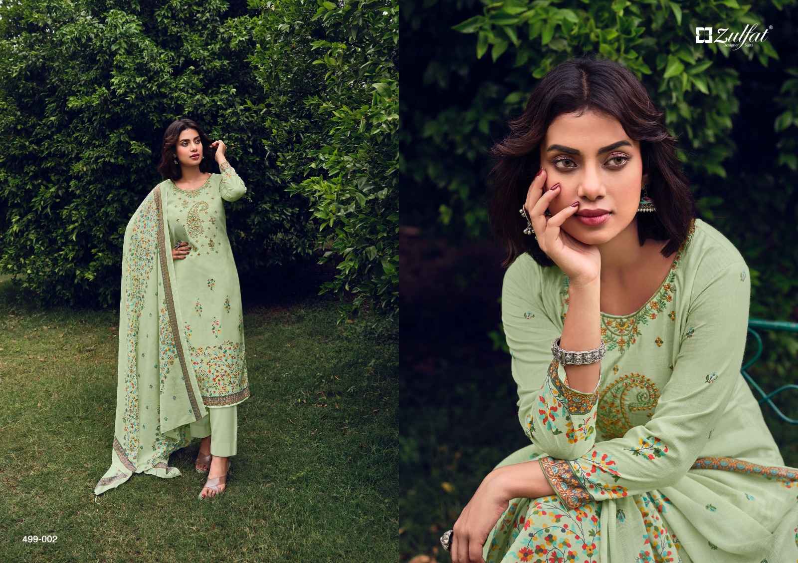 ZULFAT DESIGNER CHINAAR COTTON DRESS MATERIAL ( 10 PCS CATALOG )
