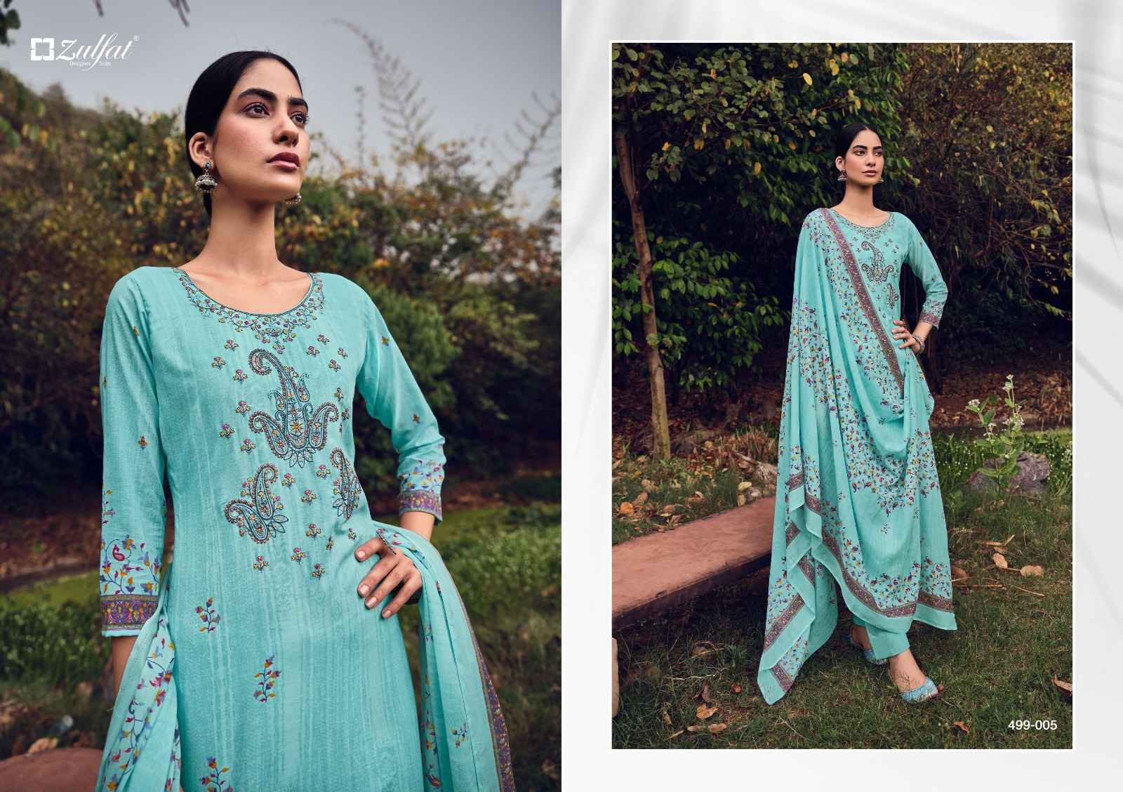 ZULFAT DESIGNER CHINAAR COTTON DRESS MATERIAL ( 10 PCS CATALOG )
