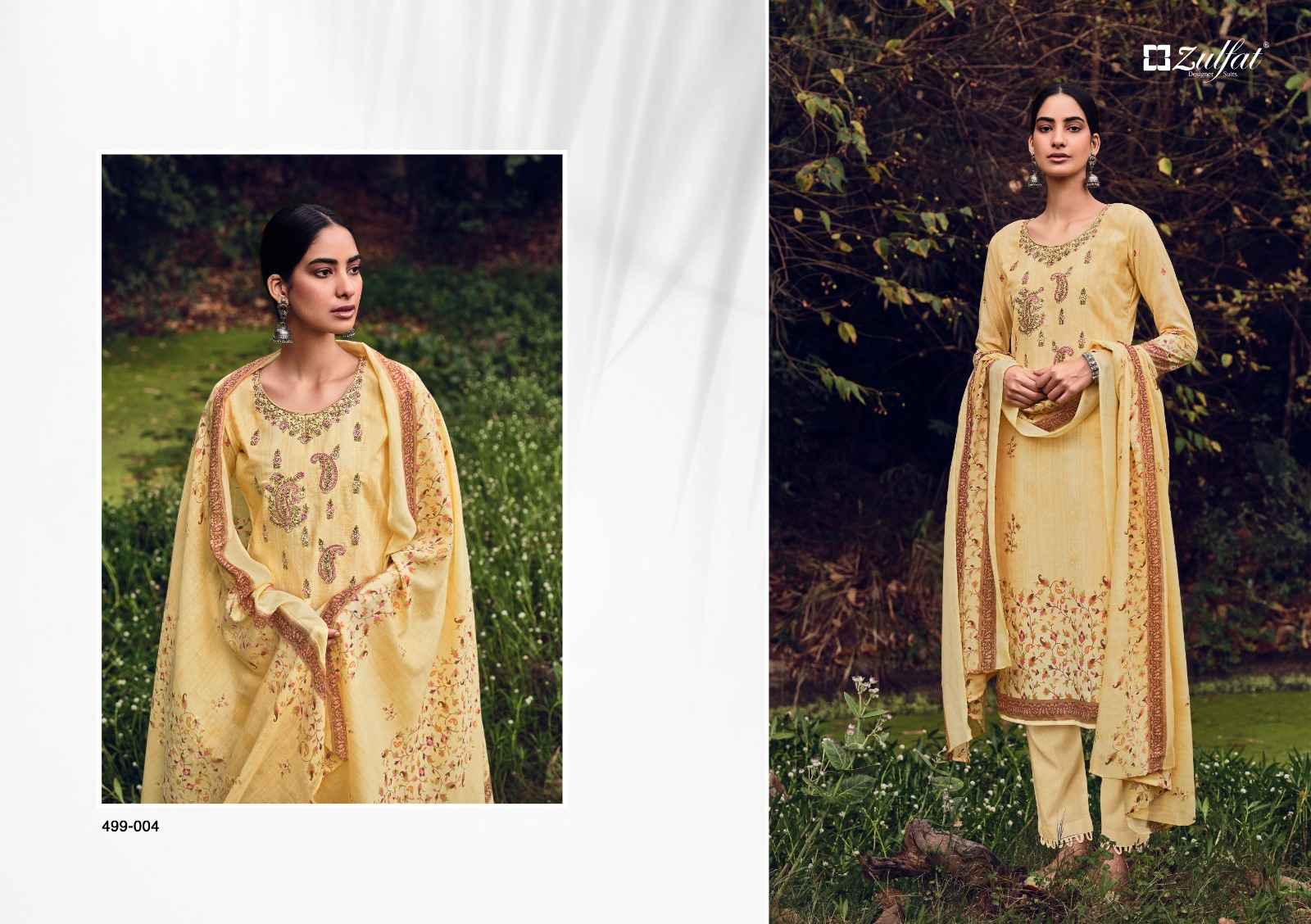 ZULFAT DESIGNER CHINAAR COTTON DRESS MATERIAL ( 10 PCS CATALOG )