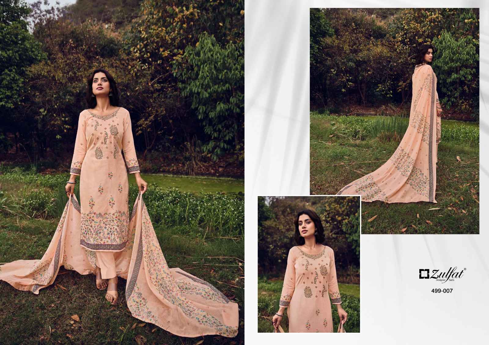 ZULFAT DESIGNER CHINAAR COTTON DRESS MATERIAL ( 10 PCS CATALOG )