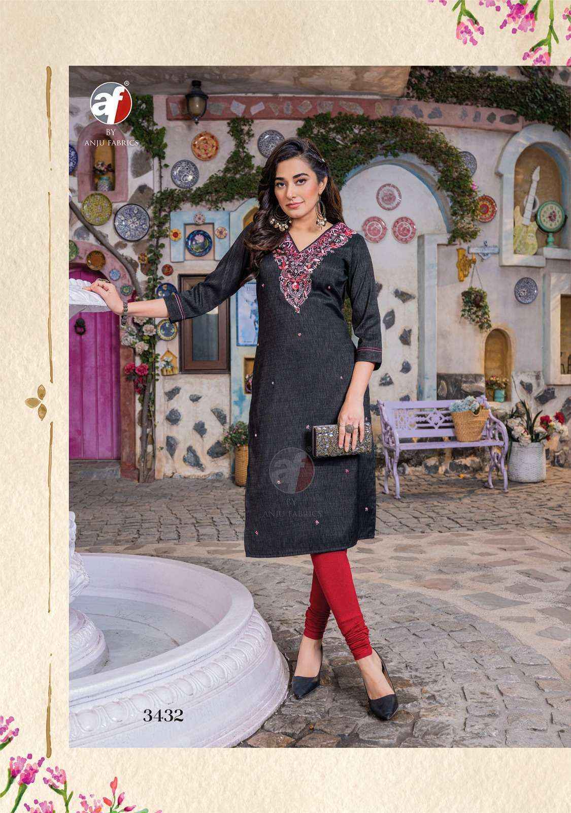 Anju Fabrics Crazy Vol 6 Cotton Kurti 6 pcs Catalogue