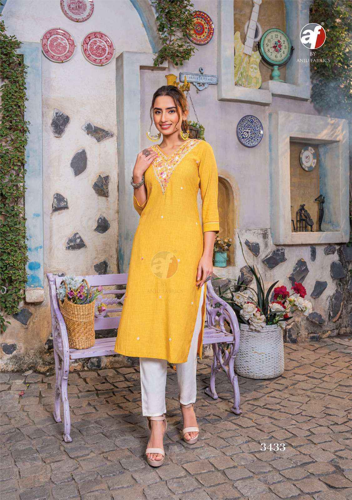 Anju Fabrics Crazy Vol 6 Cotton Kurti 6 pcs Catalogue