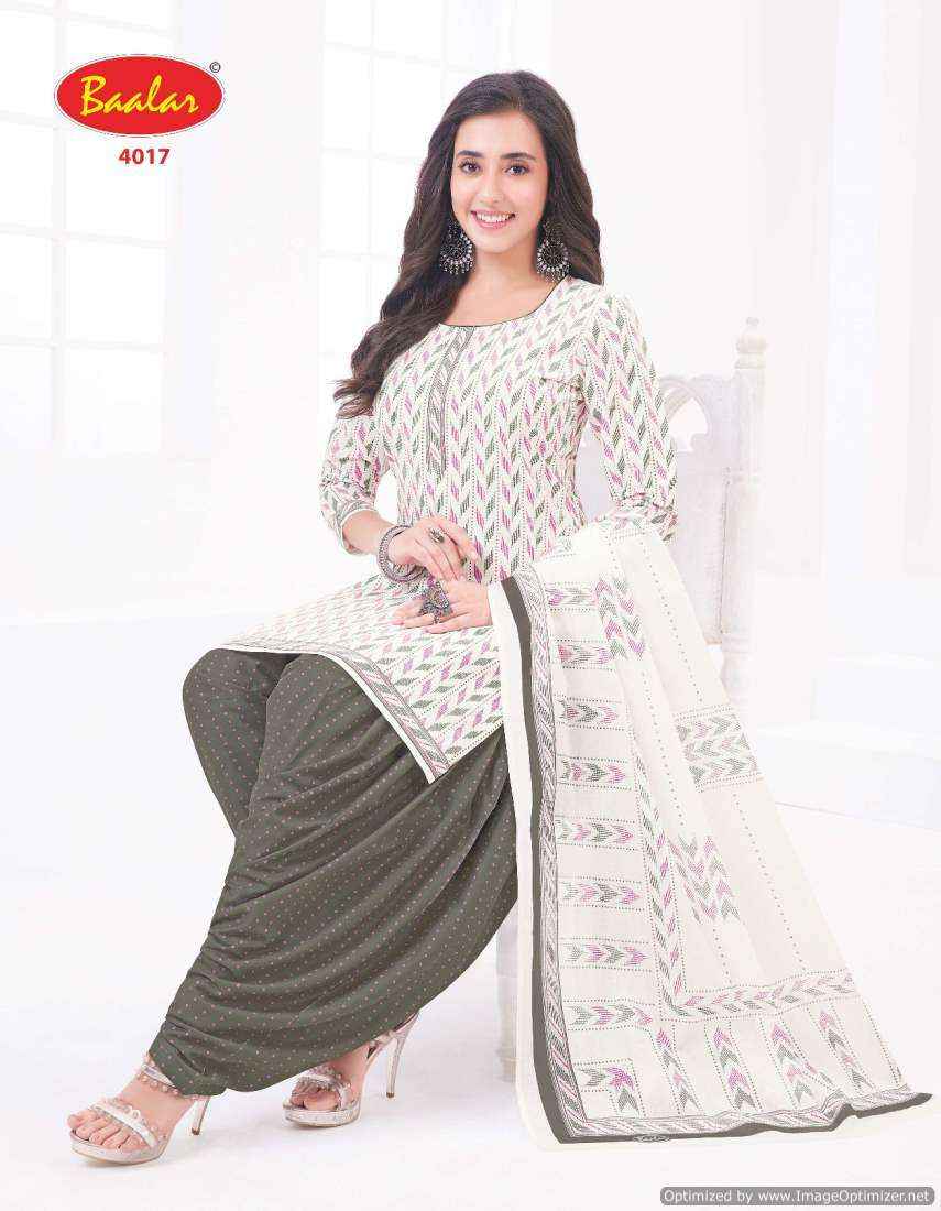 Baalar Crystal Patiala Vol 4 Pure Cotton Salwar Kameez ( 15 Pcs Catalog )