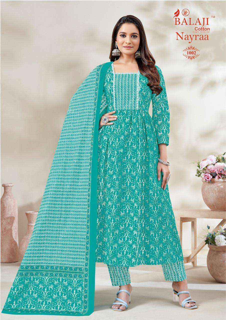 Balaji Cotton Nayraa Vol 1 Cotton Nayra Style Readymade Suits ( 12 Pcs Catalog )