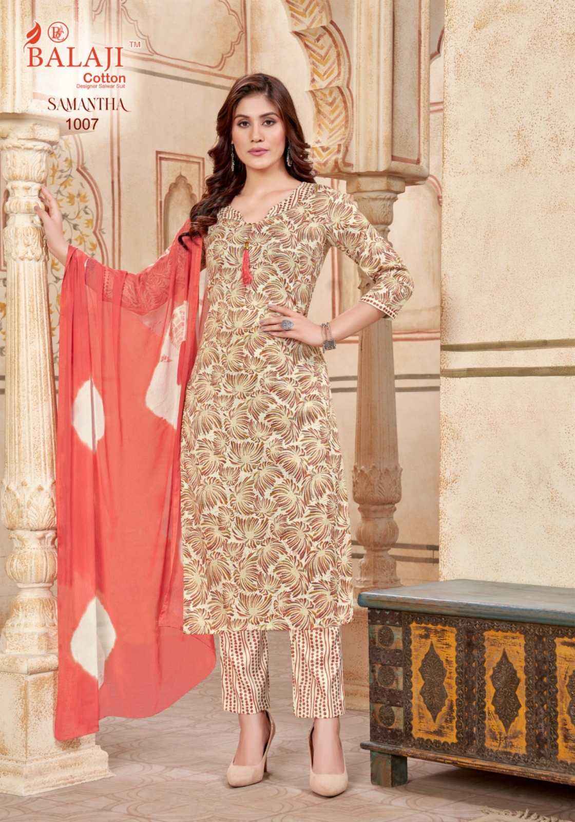 BALAJI COTTON SAMANTHA VOL 1 COTTON READYMADE SUITS