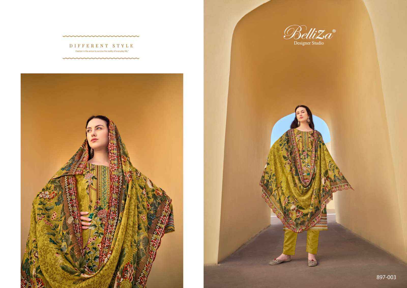 BELLIZA DESIGNER GUZARISH VOL 5 COTTON SALWAR SUITS ( 8 PCS CATALOG )