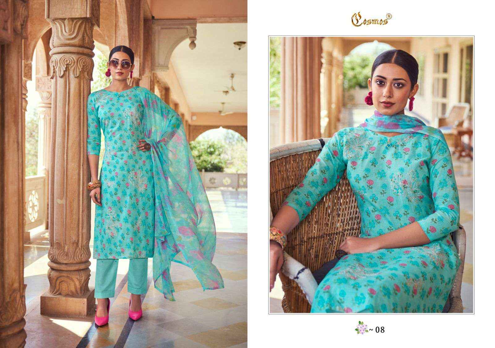 COSMOS FASHION NOOR PRINTKARI VOL 1 PAKISTANI SUITS