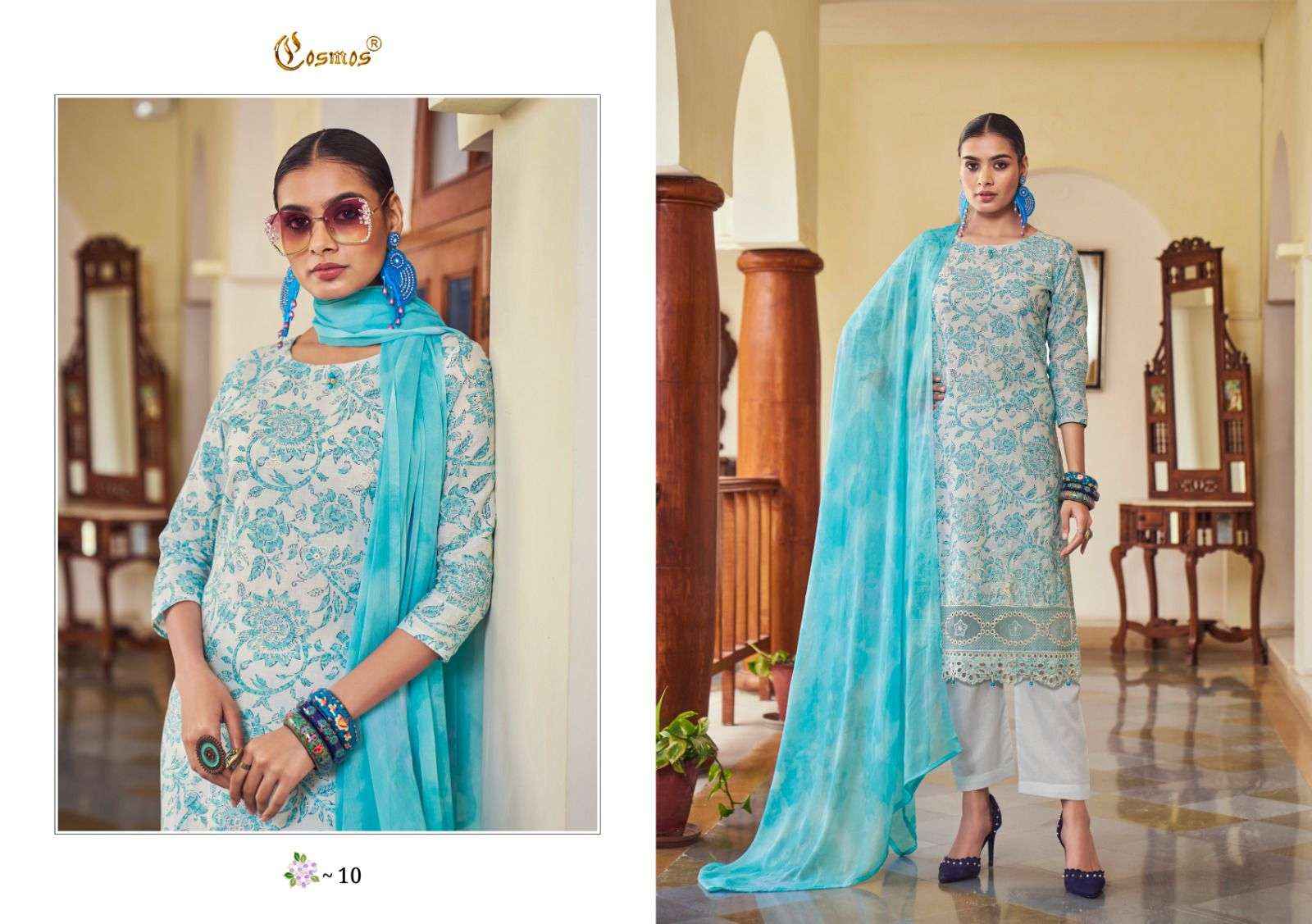 COSMOS FASHION NOOR PRINTKARI VOL 1 PAKISTANI SUITS