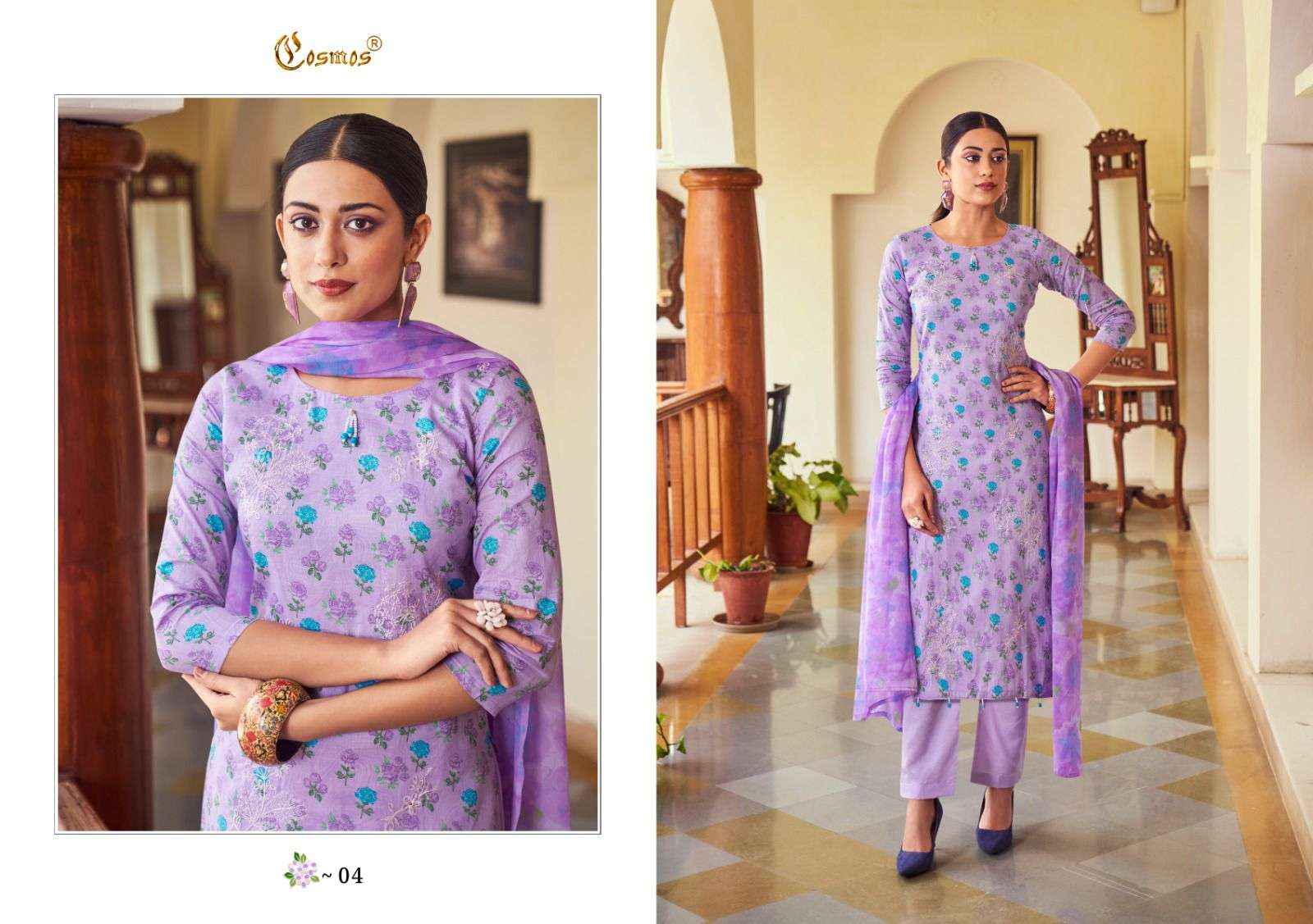 COSMOS FASHION NOOR PRINTKARI VOL 1 PAKISTANI SUITS