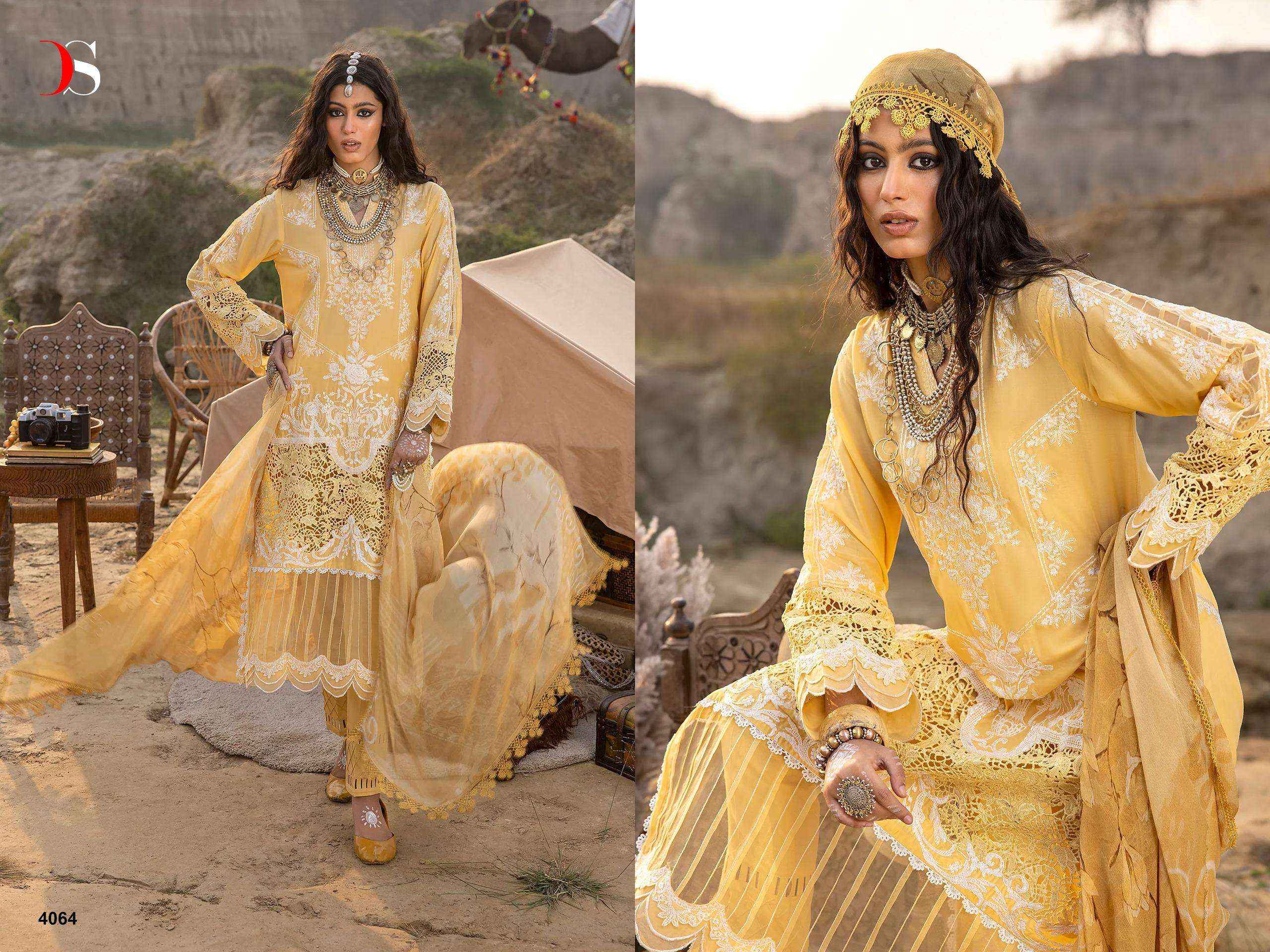 DEEPSY SUITS ADAN LIBAS LAWN 24 SALWAR KAMEEZ ( 6 PCS CATALOG ) CHIFFON DUPATTA