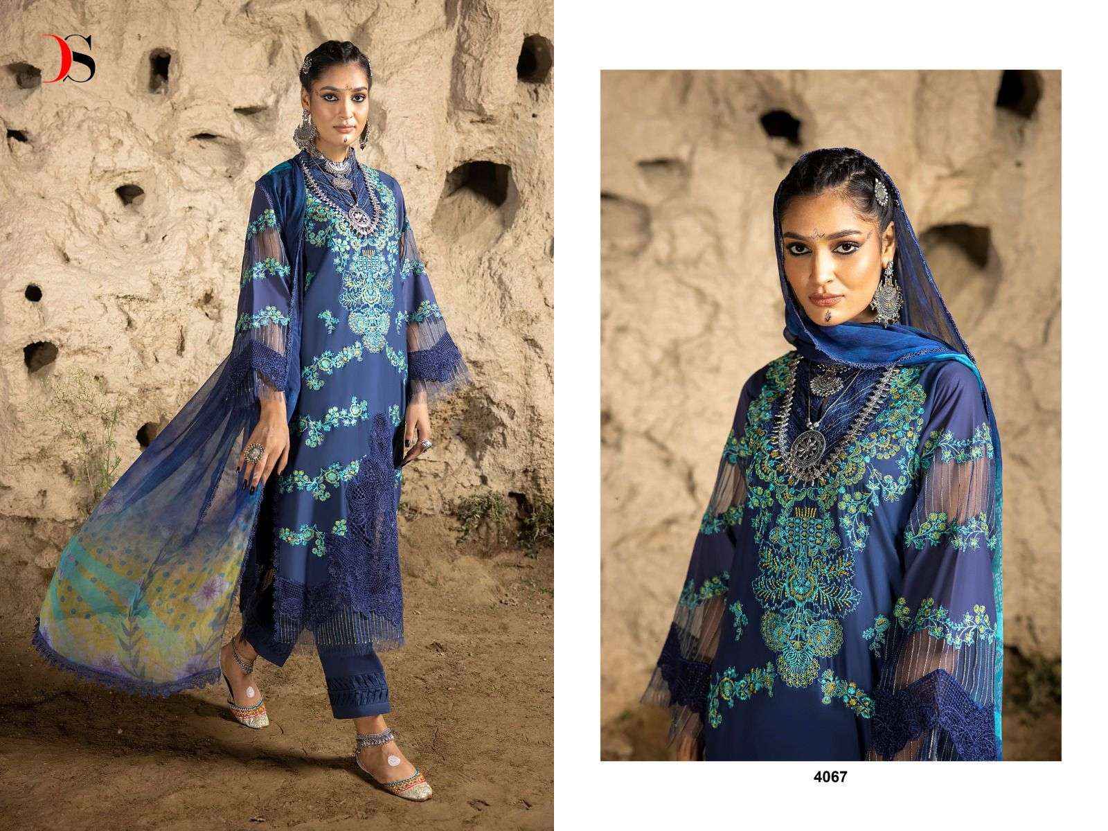 DEEPSY SUITS ADAN LIBAS SUPER HIT LAWN 24 SALWAR SUITS ( 5 PCS CATALOG ) CHIFFON DUPATTA