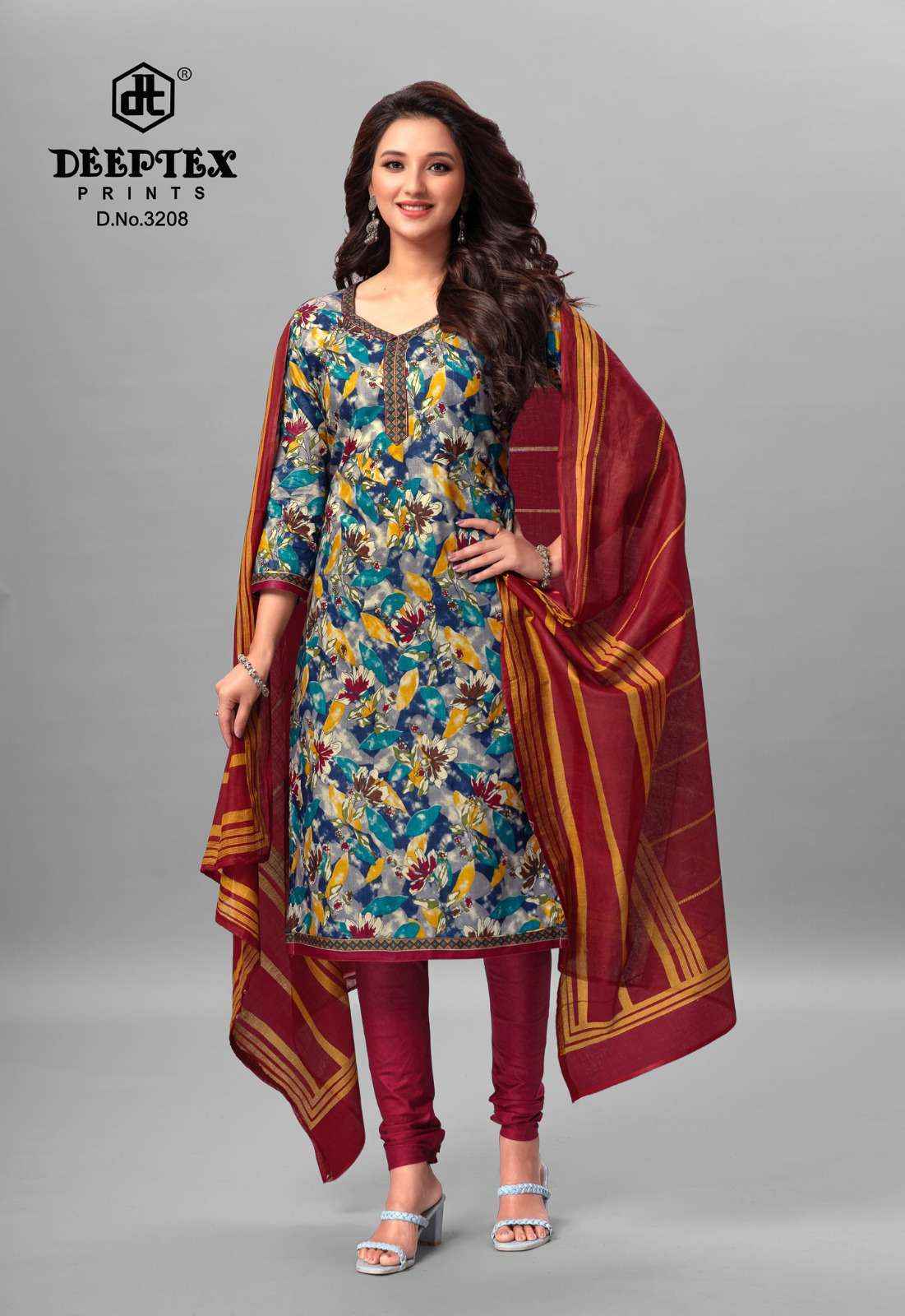 DEEPTEX PRINTS CHIEF GUEST VOL 32 COTTON DRESS MATERIAL ( 15 PCS CATALOG )