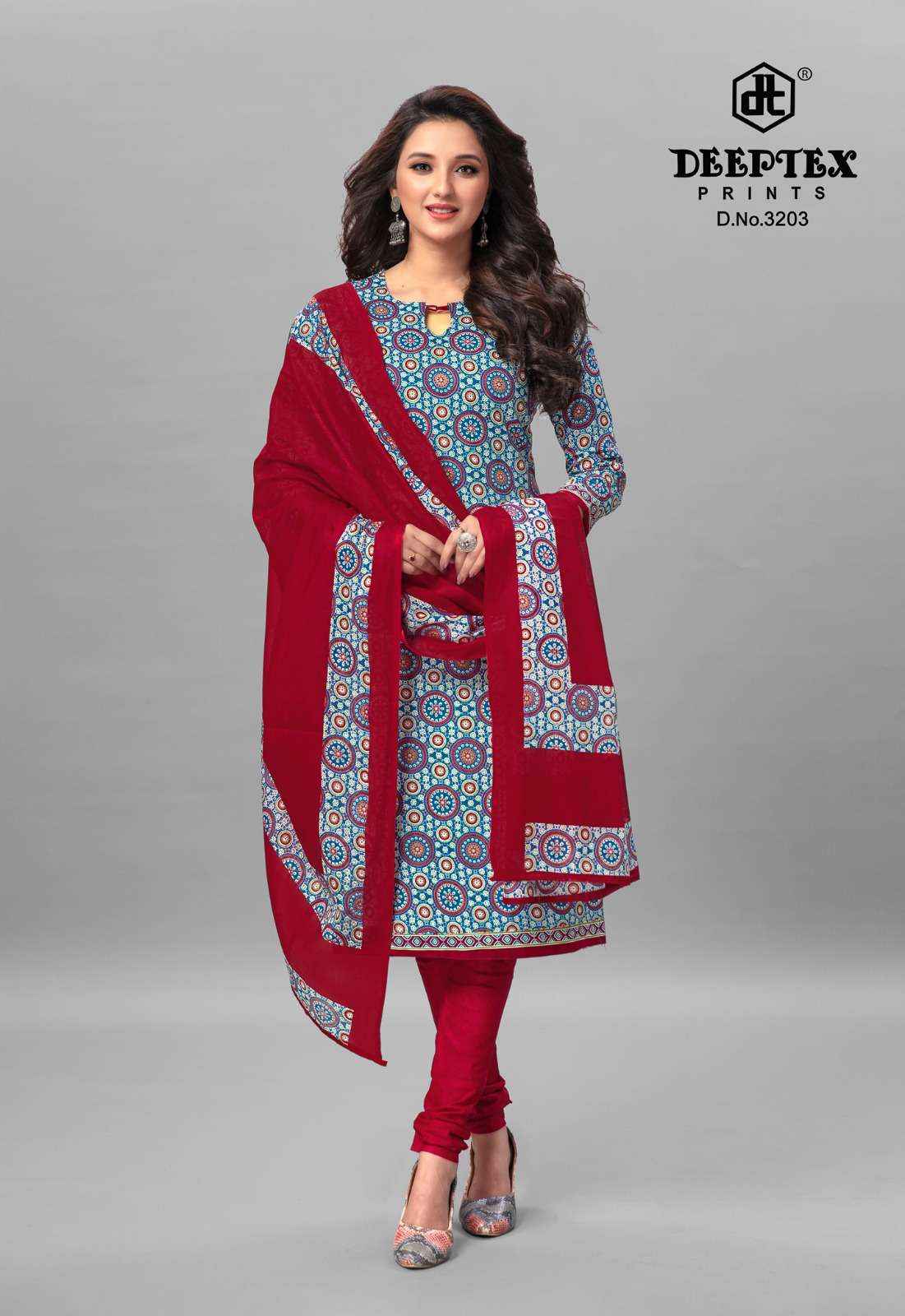 DEEPTEX PRINTS CHIEF GUEST VOL 32 COTTON DRESS MATERIAL ( 15 PCS CATALOG )