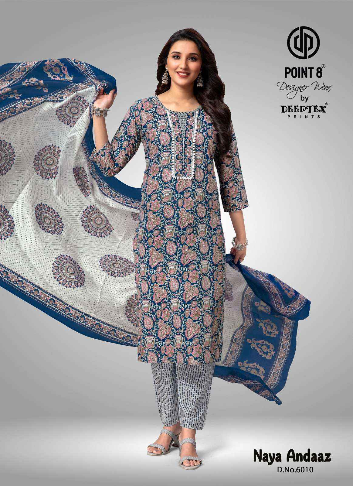 DEEPTEX PRINTS NAYA ANDAAZ VOL 6 COTTON KURTI COMBO SET ( 10 PCS CATALOG )