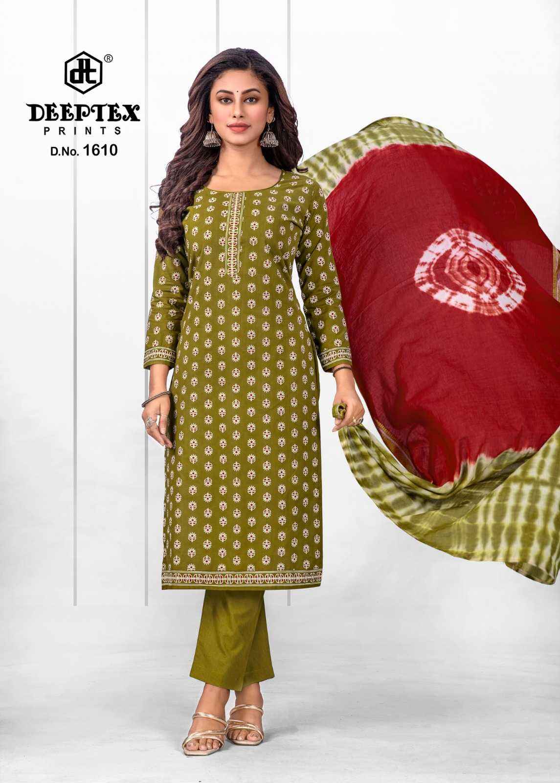 DEEPTEX TRADITION VOL 16 PURE COTTON DRESS MATERIAL ( 10 PCS CATALOG )