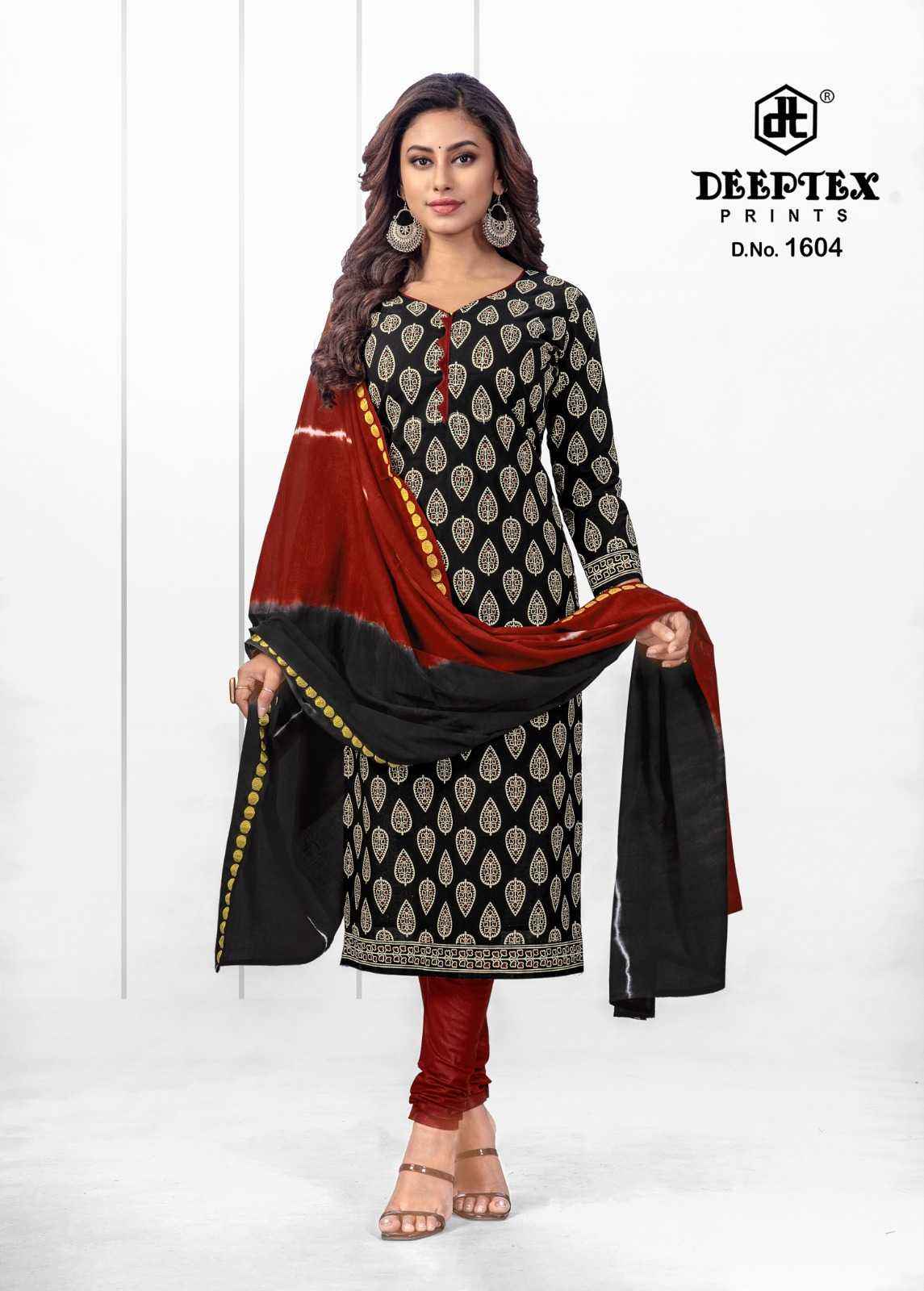 DEEPTEX TRADITION VOL 16 PURE COTTON DRESS MATERIAL ( 10 PCS CATALOG )