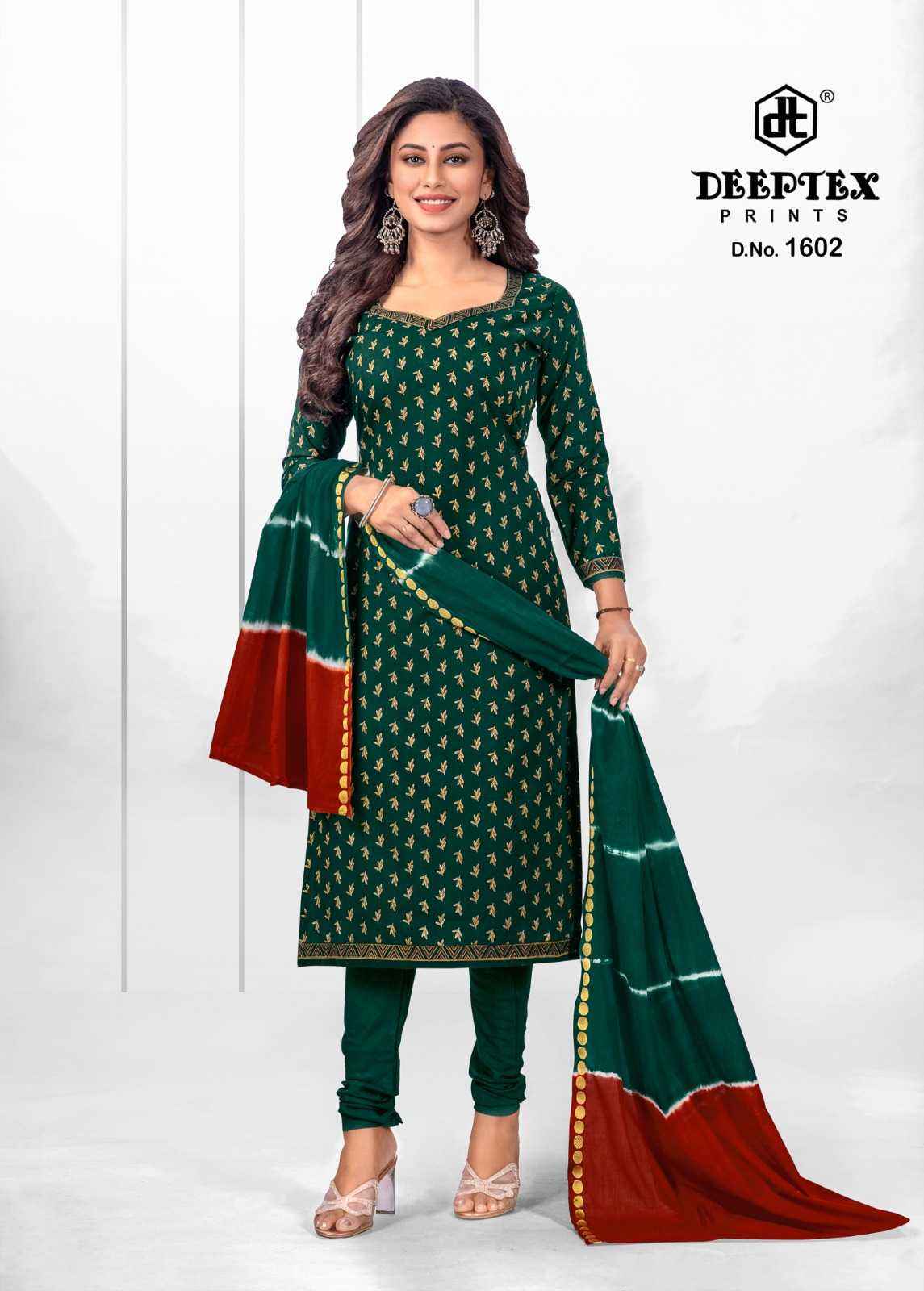 DEEPTEX TRADITION VOL 16 PURE COTTON DRESS MATERIAL ( 10 PCS CATALOG )