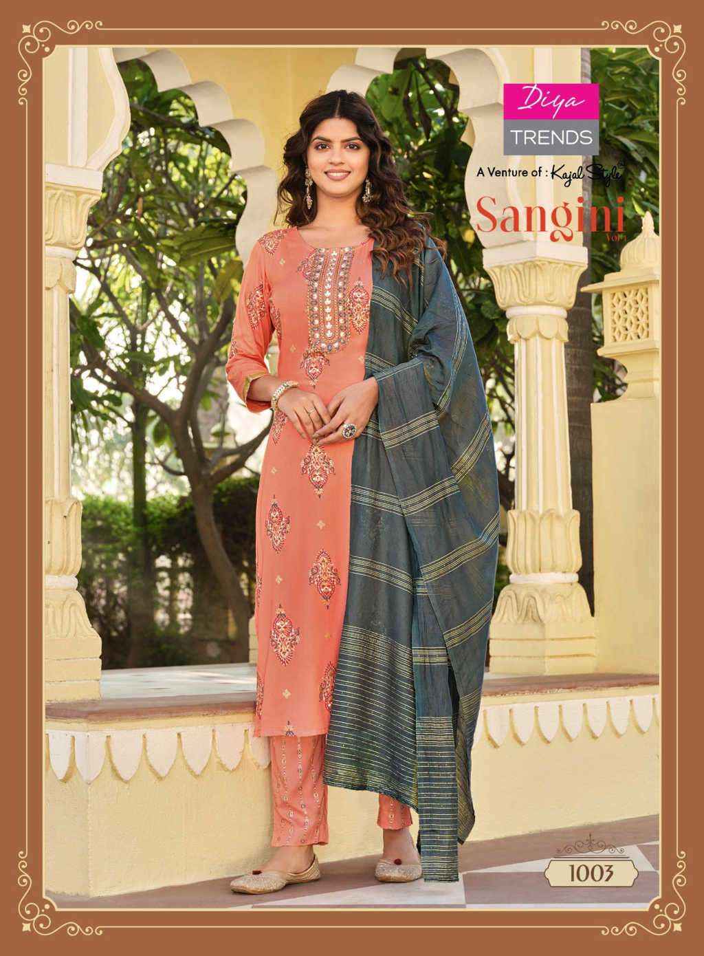 DIYA TRENDS SANGINI VOL 1 READYMADE COMBO SET ( 10 PCS CATALOG )