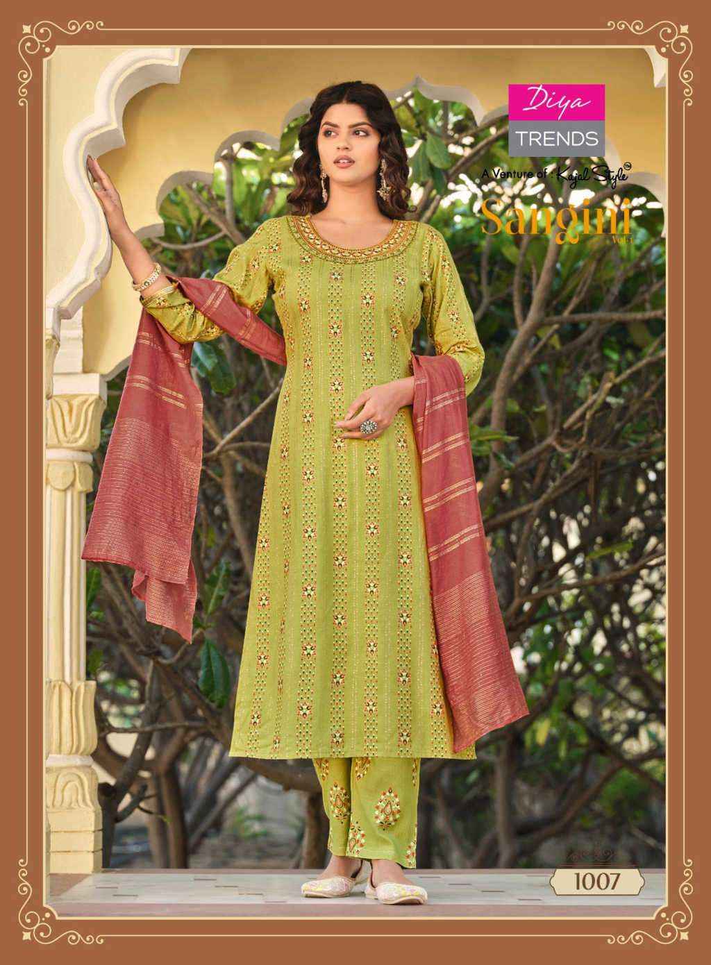 DIYA TRENDS SANGINI VOL 1 READYMADE COMBO SET ( 10 PCS CATALOG )