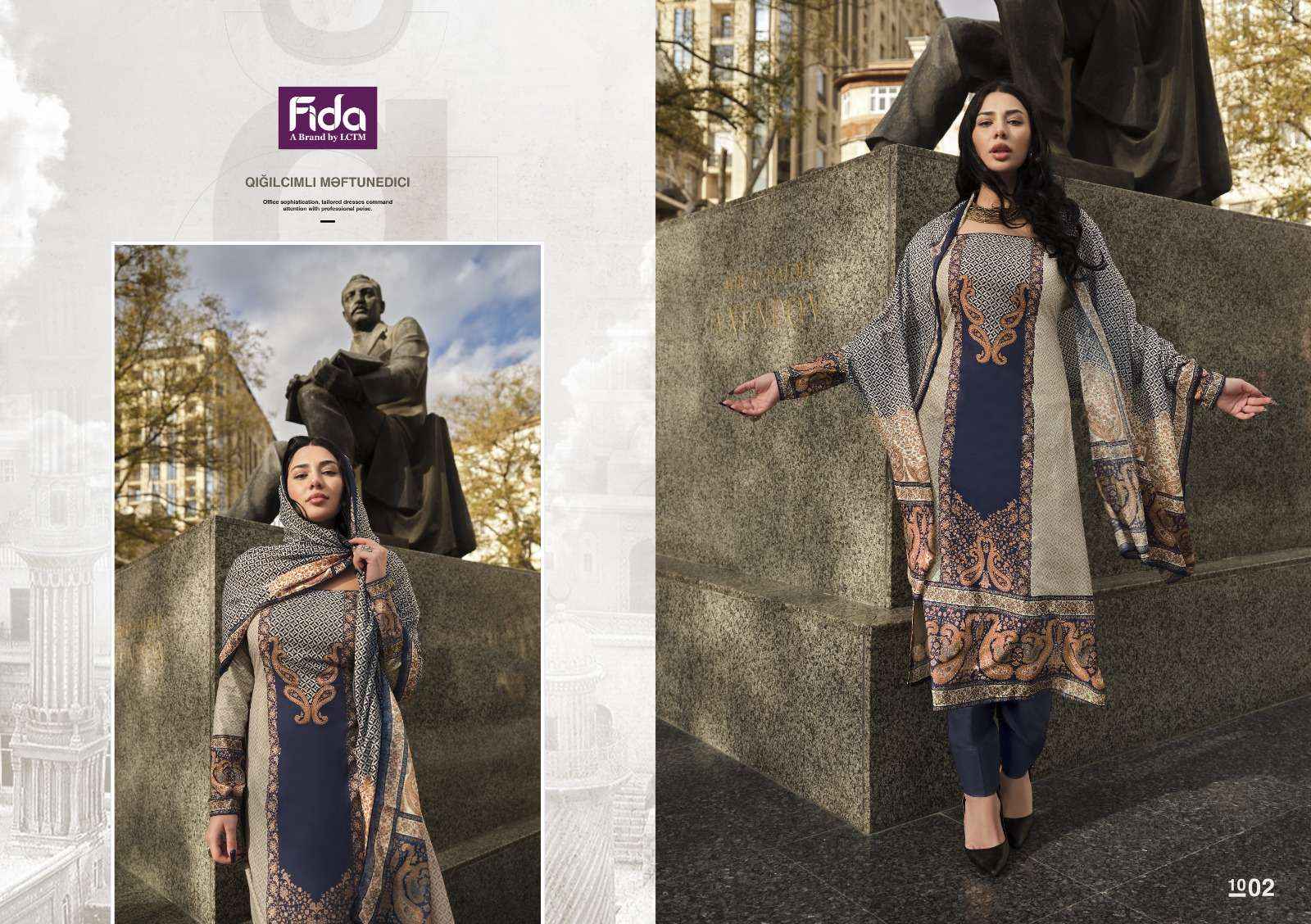 FIDA MURAD BLENDED COTTON LADIES DRESS MATERIAL ( 6 PCS CATALOG )