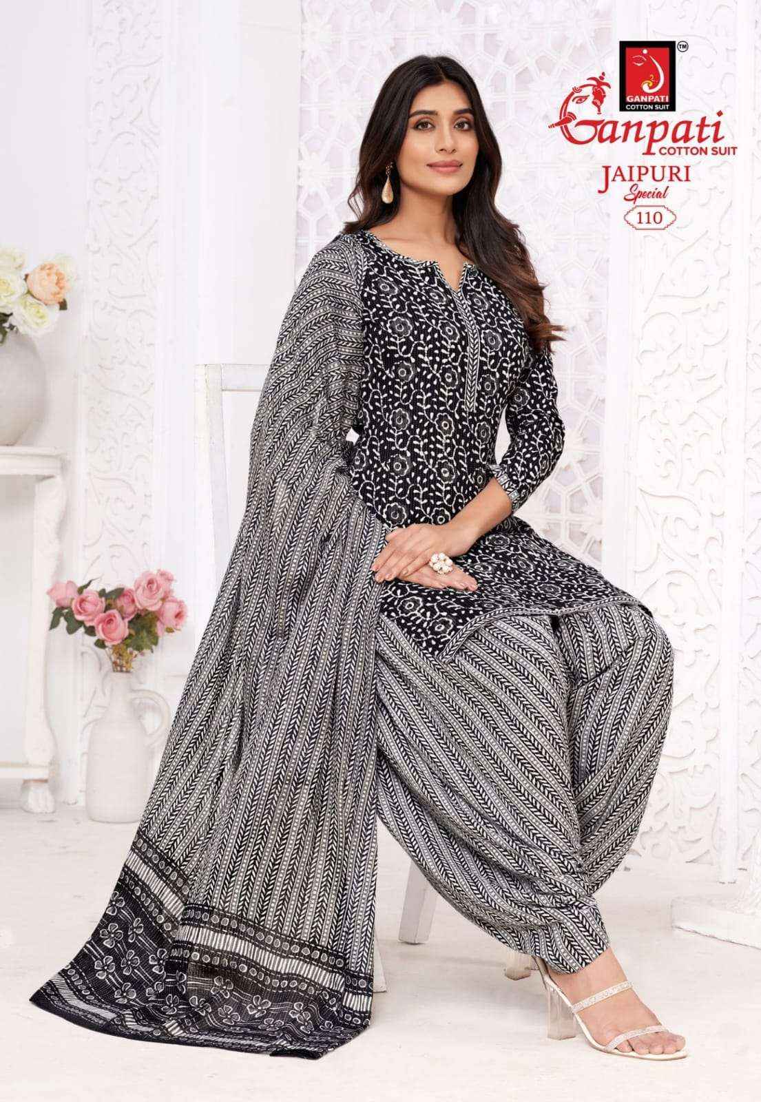 GANPATI JAIPURI PATIYALA SPECIAL VOL 10 READYMADE SUITS ( 15 PCS CATALOG )