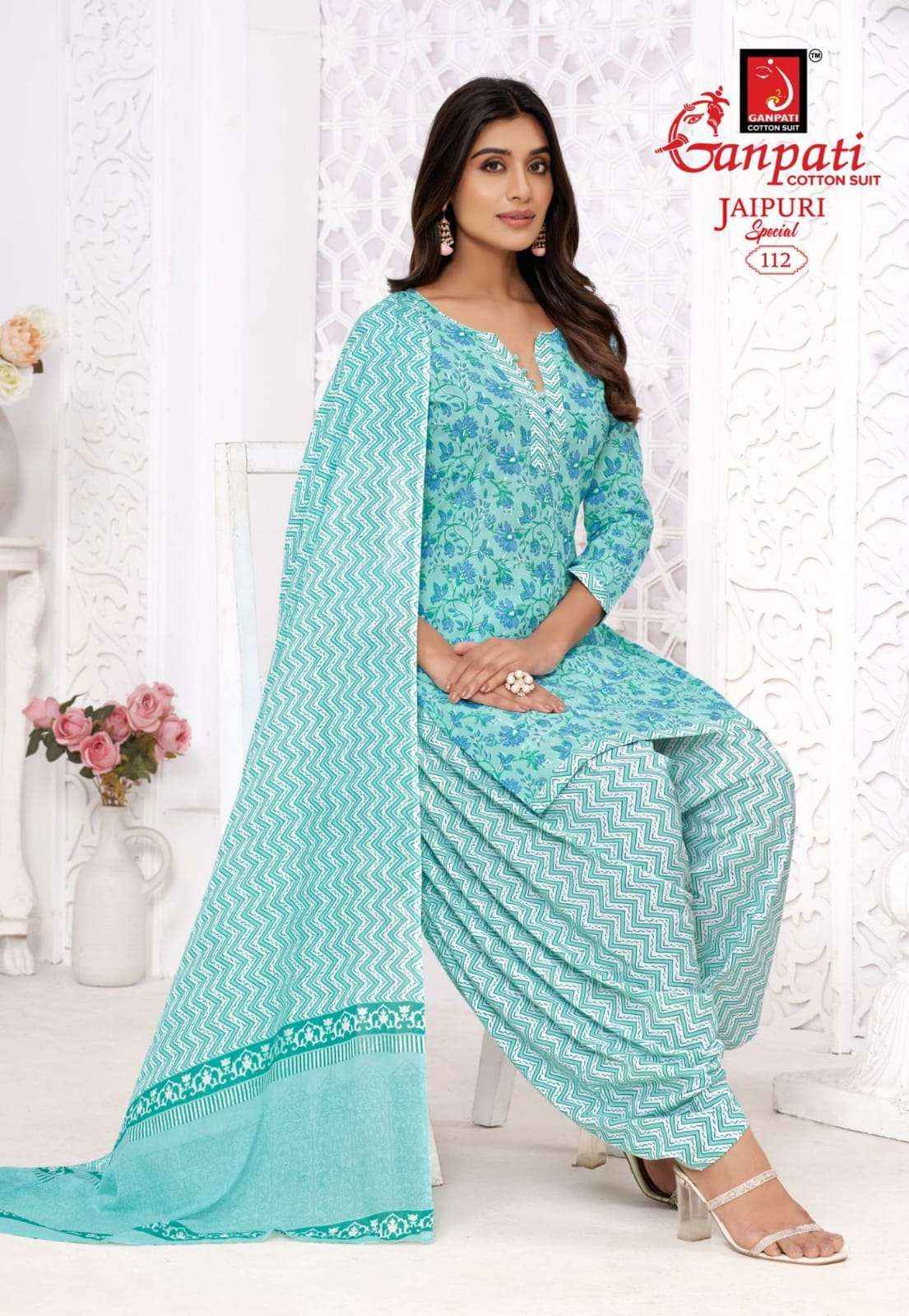 GANPATI JAIPURI PATIYALA SPECIAL VOL 10 READYMADE SUITS ( 15 PCS CATALOG )