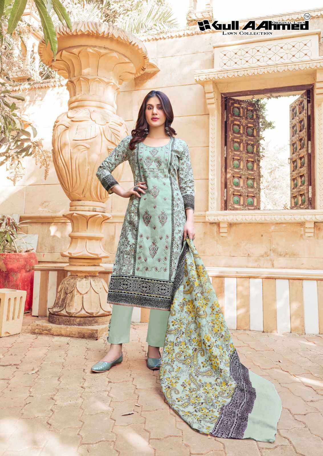 GUL AHMED BIN SAEED EMBROIDERED VOL-3 PAKISTANI DRESS MATERIALS ( 6 PCS CATALOG )