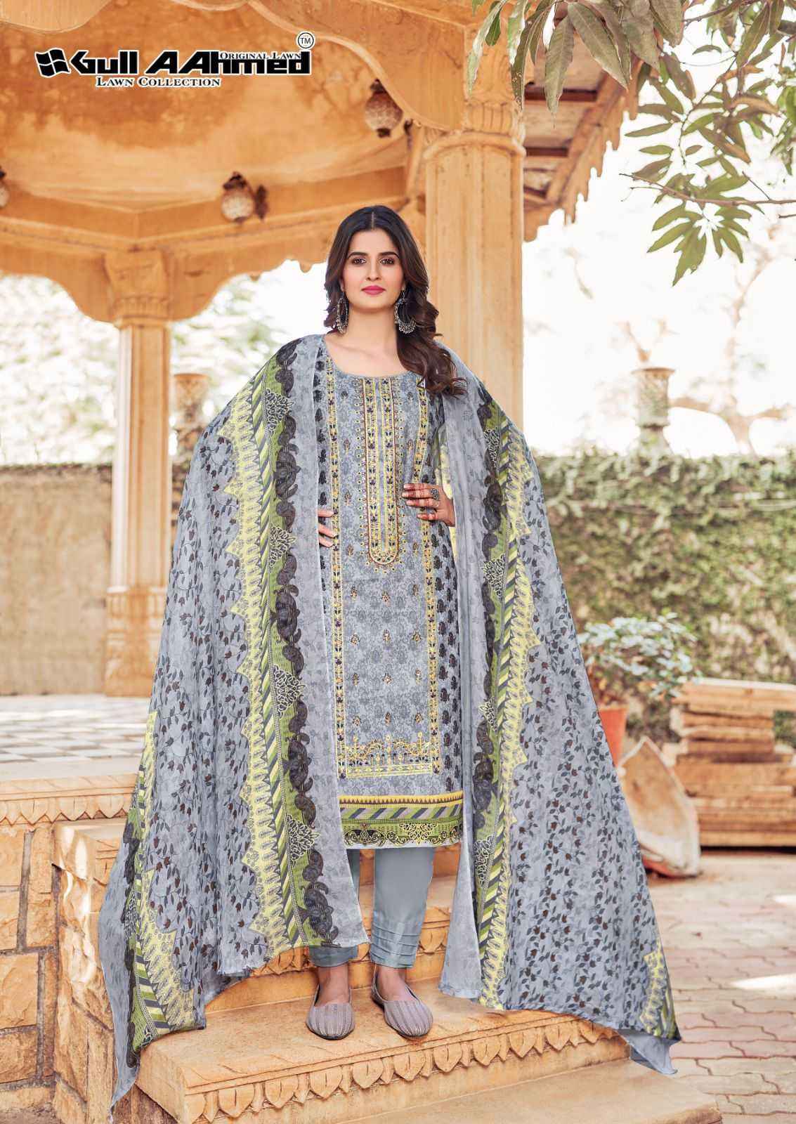 GUL AHMED BIN SAEED EMBROIDERED VOL-3 PAKISTANI DRESS MATERIALS ( 6 PCS CATALOG )