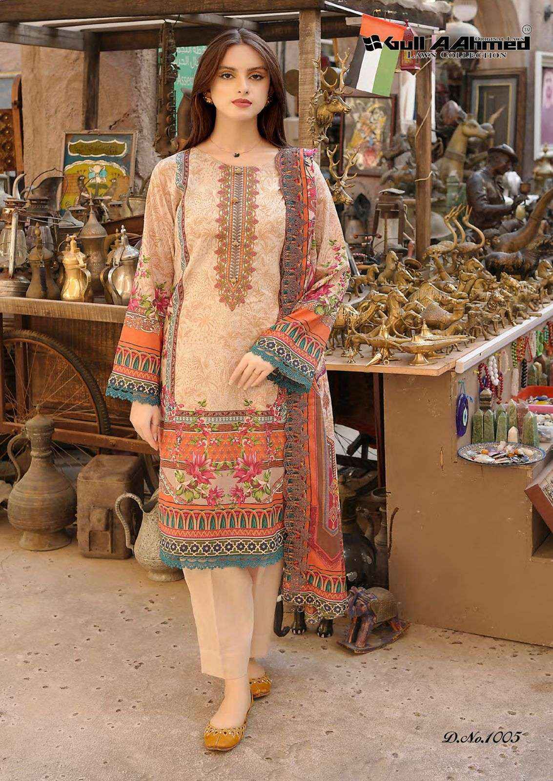 GULL AAHMED AL ZAHRA LAWN COTTON SALWAR SUITS ( 6 PCS CATALOG )