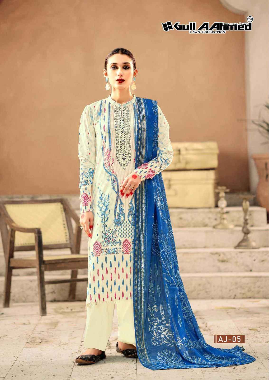 GULL AHMED ASIM JOFA PURE COTTON PAKISTANI SUITS ( 6 PCS CATALOG )