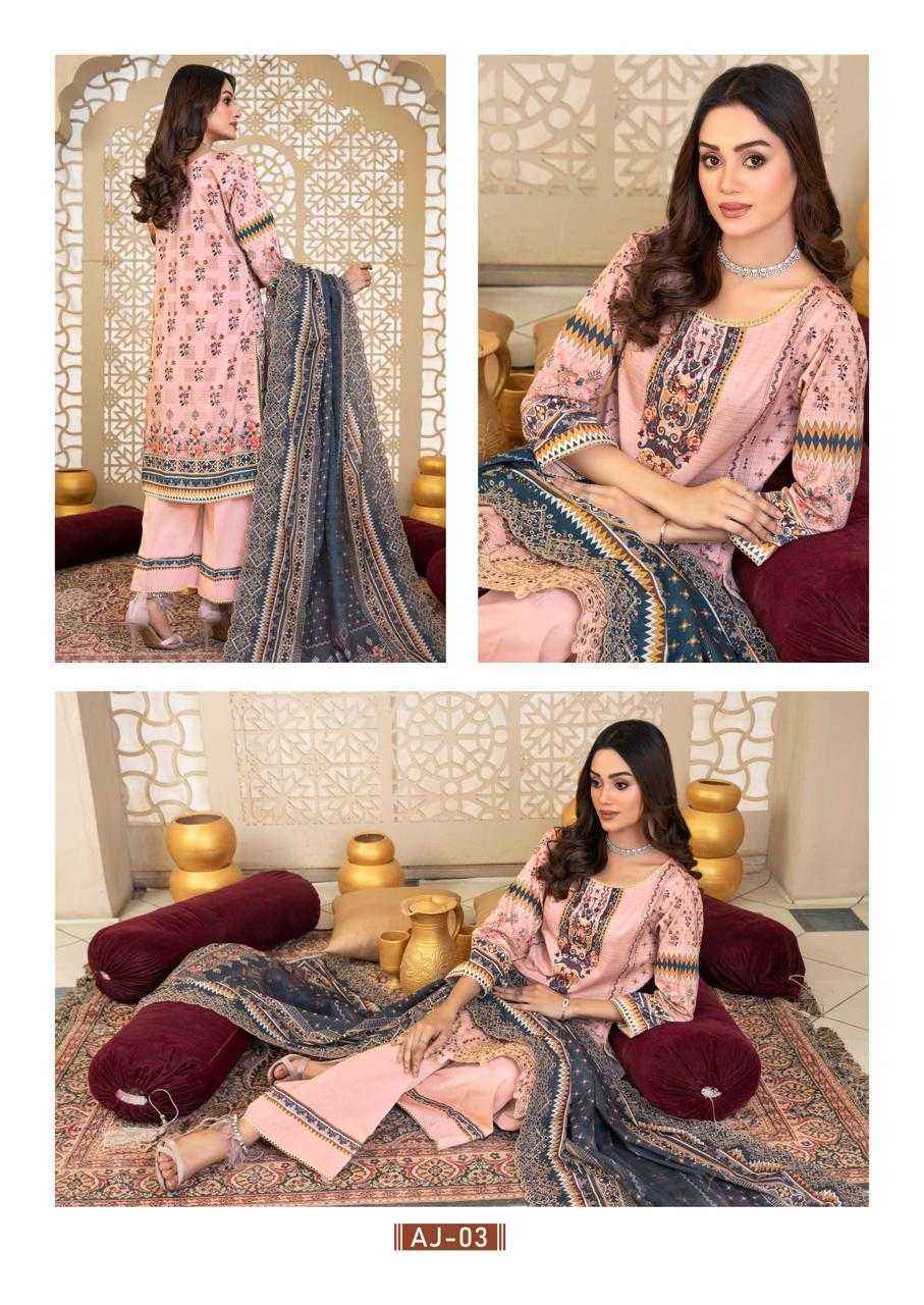 GULL AHMED ASIM JOFA PURE COTTON PAKISTANI SUITS ( 6 PCS CATALOG )