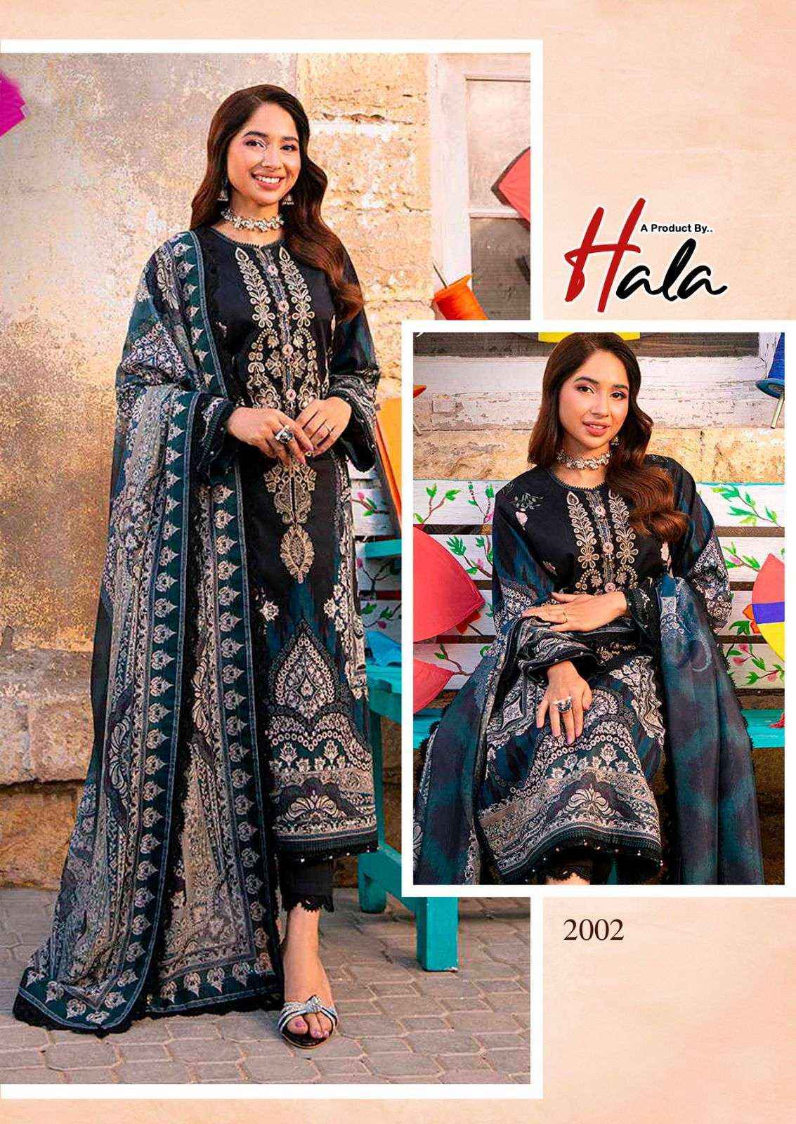 HALA RAMSHA VOL 2 COTTON PAKISTANI DRESS MATERIAL ( 6 PCS CATALOG )