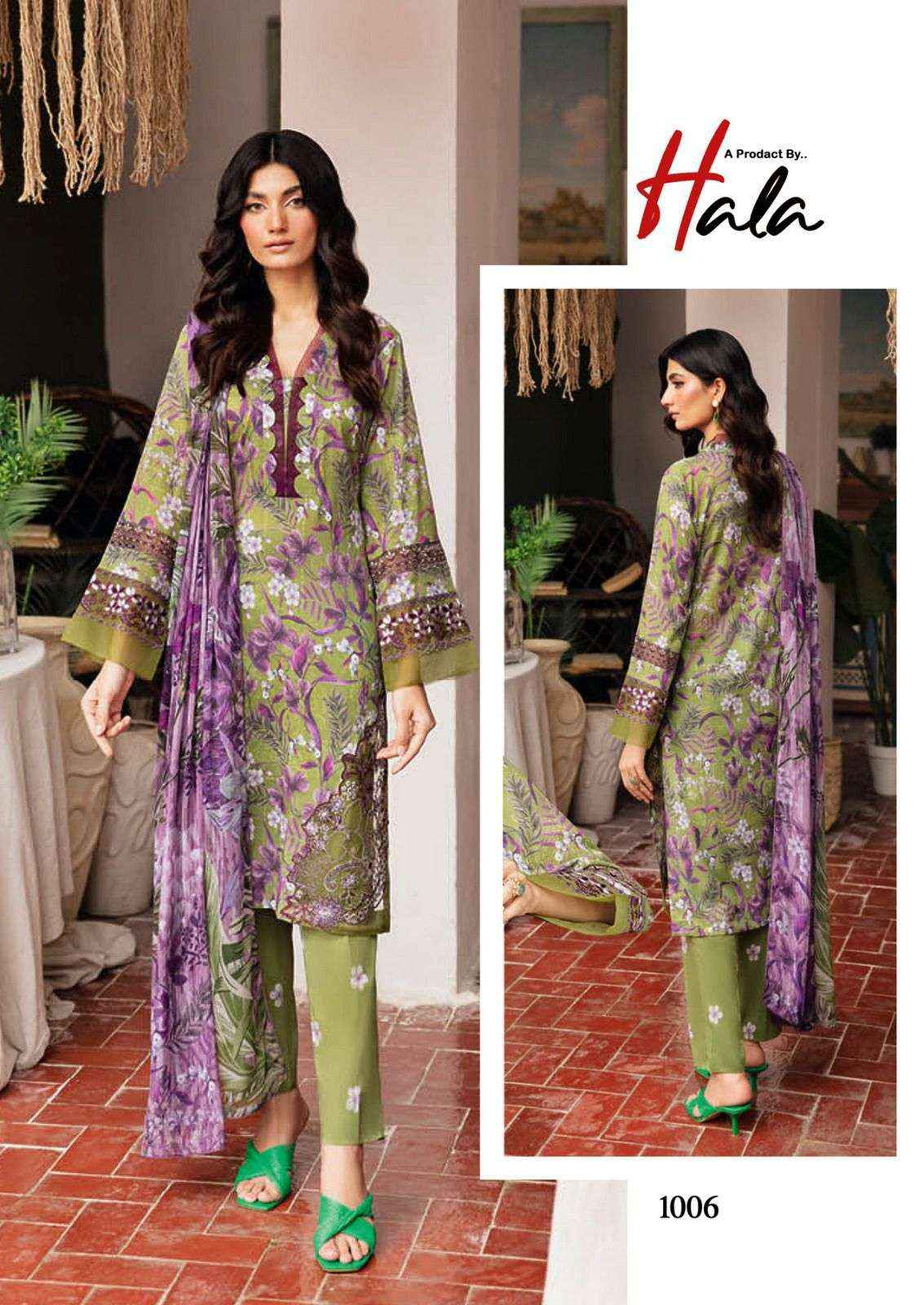 HALA RANGREZ VOL 2 COTTON KARACHI PRINT SUITS ( 6 PCS CATALOG )