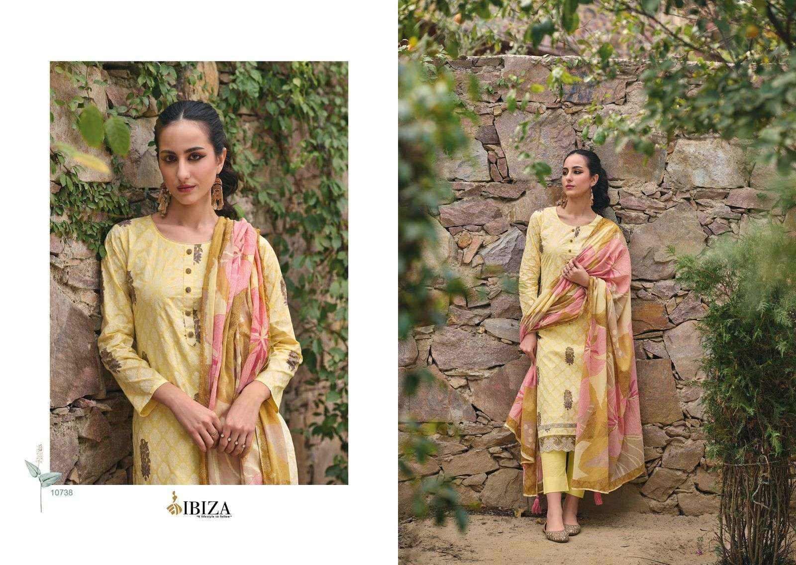 IBIZA EMILY VOL 2 LAWN COTTON DESIGNER DRESS MATERIAL ( 8 PCS CATALOG )