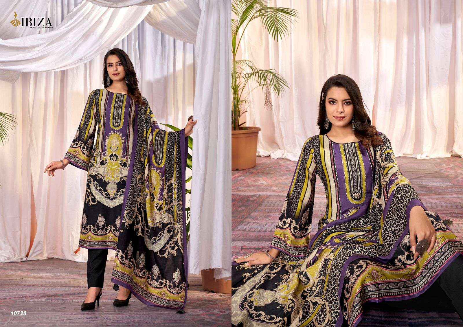 IBIZA KELENA MUSLIN DESIGNER DRESS MATERIAL, SURAT WHOLESALER