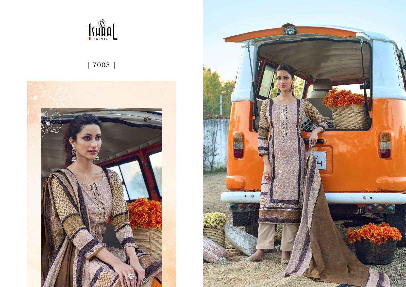 ISHAAL PRINTS EMBROIDERED VOL 7 UNSTITCHED SALWAR KAMEEZ ( 10 PCS CATALOG )