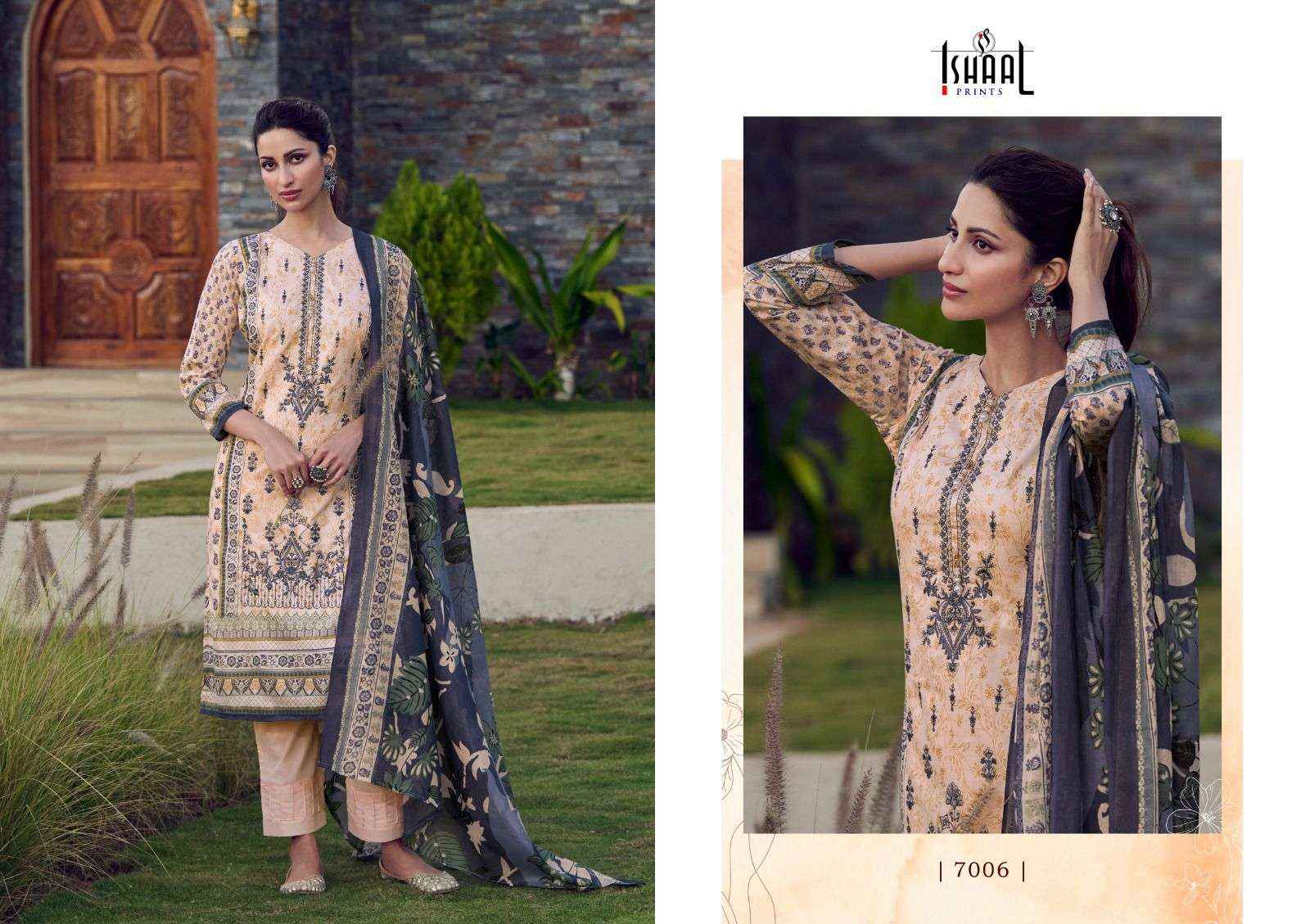 ISHAAL PRINTS EMBROIDERED VOL 7 UNSTITCHED SALWAR KAMEEZ ( 10 PCS CATALOG )