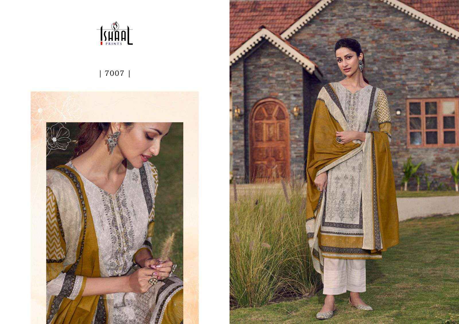 ISHAAL PRINTS EMBROIDERED VOL 7 UNSTITCHED SALWAR KAMEEZ ( 10 PCS CATALOG )