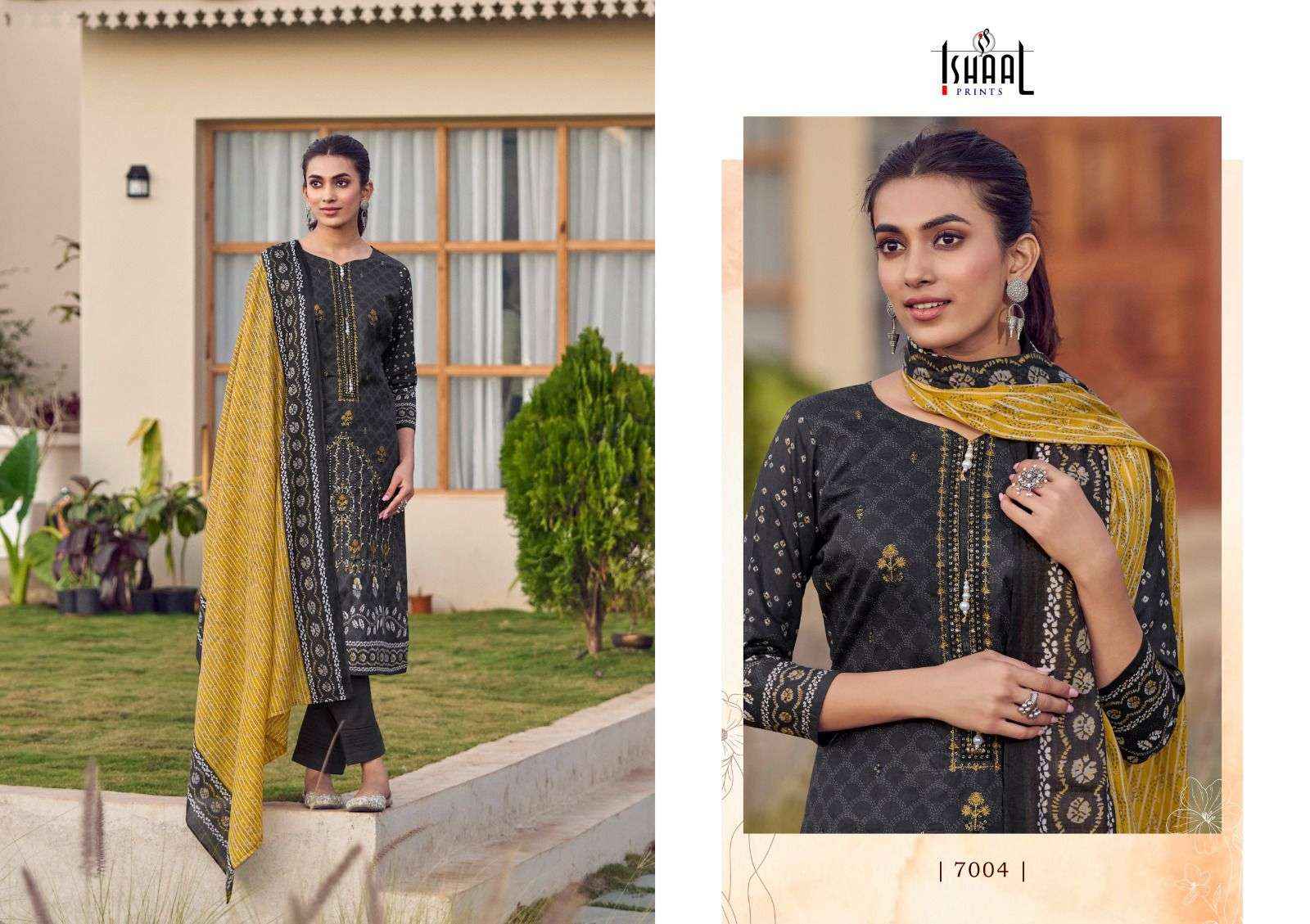 ISHAAL PRINTS EMBROIDERED VOL 7 UNSTITCHED SALWAR KAMEEZ ( 10 PCS CATALOG )