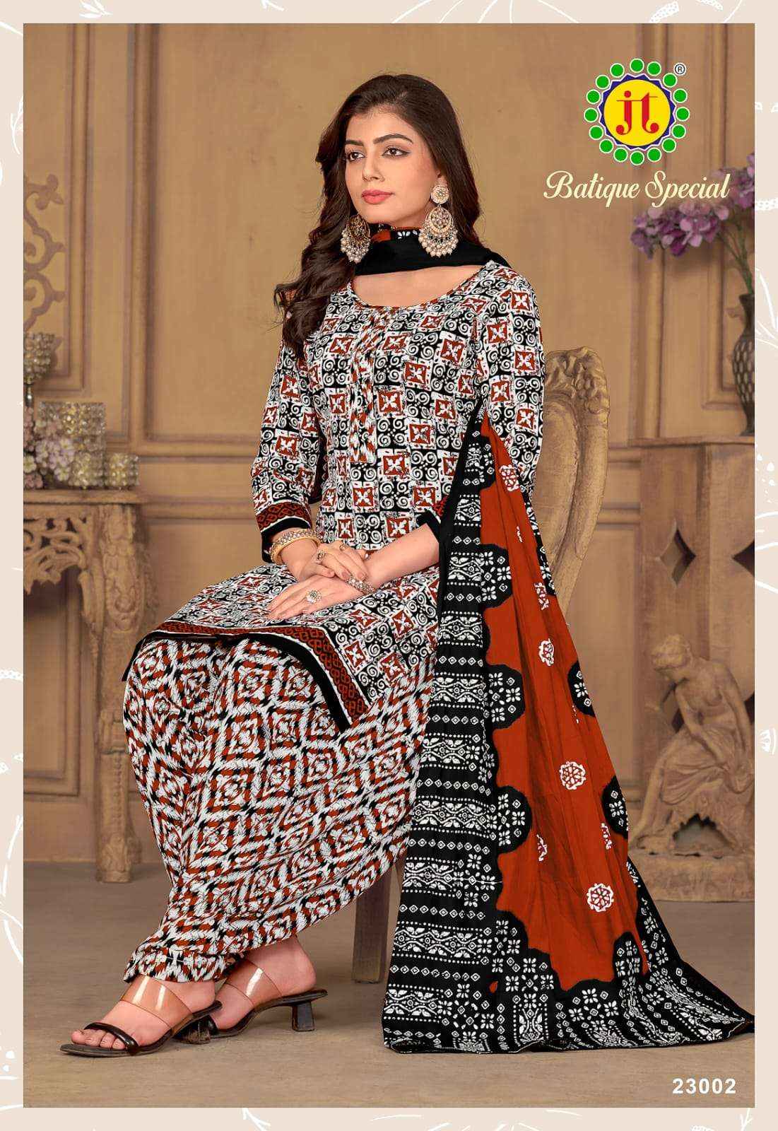 JT BATIQUE SPECIAL VOL-23 COTTON DRESS MATERIAL ( 10 pcs catalog )