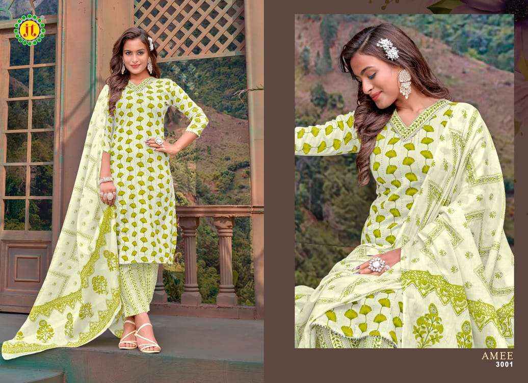 JT COTTON AMEE VOL-3 LAWN COTTON READYMADE SUITS ( 8 PCS CATALOG )