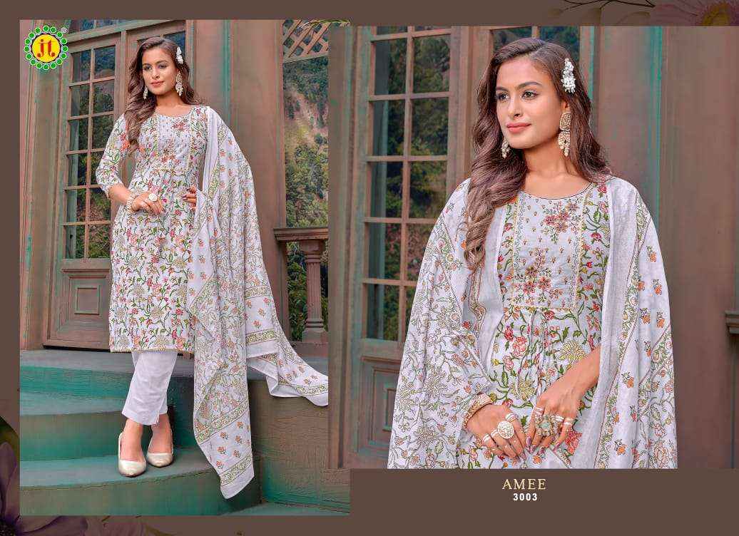 JT COTTON AMEE VOL-3 LAWN COTTON READYMADE SUITS ( 8 PCS CATALOG )