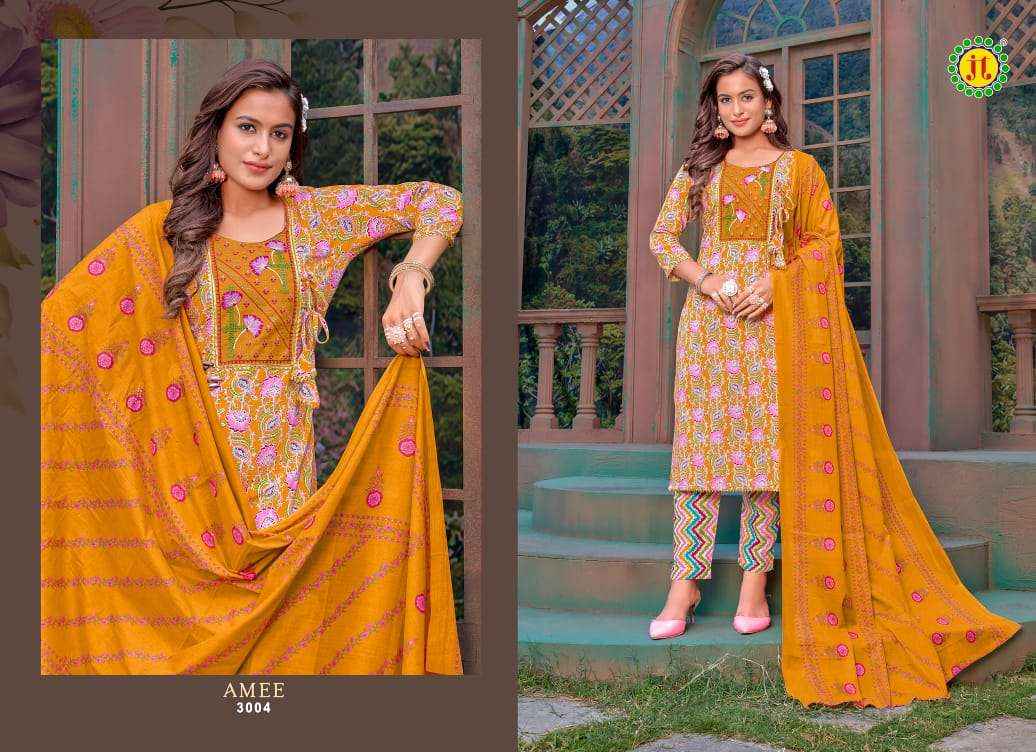 JT COTTON AMEE VOL-3 LAWN COTTON READYMADE SUITS ( 8 PCS CATALOG )