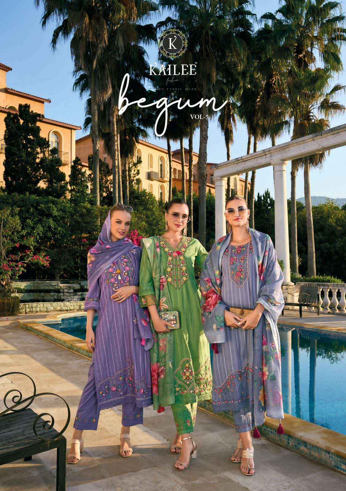 KAILEE FASHION BEGUM VOL 5 COTTON DESIGNER READYMADE SUITS ( 8 PCS CATALOG )