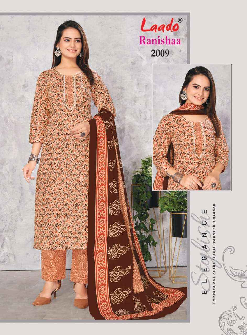 LAADO RANISHAA VOL 2 COTTON KURTI COMBO SET ( 10 PCS CATALOG )